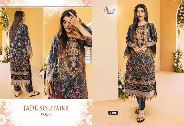 Shree Jade Solitaire Vol 4 Cotton Dupatta Pakistani Salwar Suits Collection